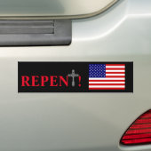 REPENT BUMPERSTICKER (Op auto)