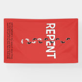 REPENT Footprint Cross Spandoek (Horizontaal)