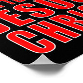 Repent & geloof in Jezus Christelijke Evangel Poster (Hoek)