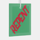 REPENT Glass Ornament - Groen (Voorkant Rechts)