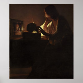 Repentant Magdalen - Georges de La Tour Fine Art Poster