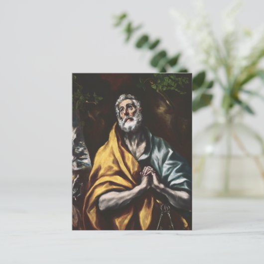Repentant Saint Peter van El Greco Briefkaart (Staand voorkant)