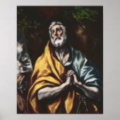 Repentant Saint Peter van El Greco Poster (Voorkant)