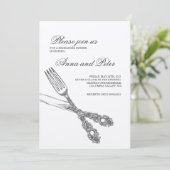 repetitie binnenshuis Uitnodiging - Elegant Silver (Staand voorkant)