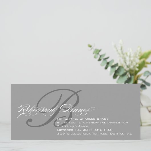 repetitie binnenste uitnodiging grijs monogram B (Staand voorkant)