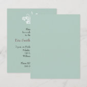 repetitie - binnenuitnodiging - Blauwgroen Kaart (Voorkant / Achterkant)