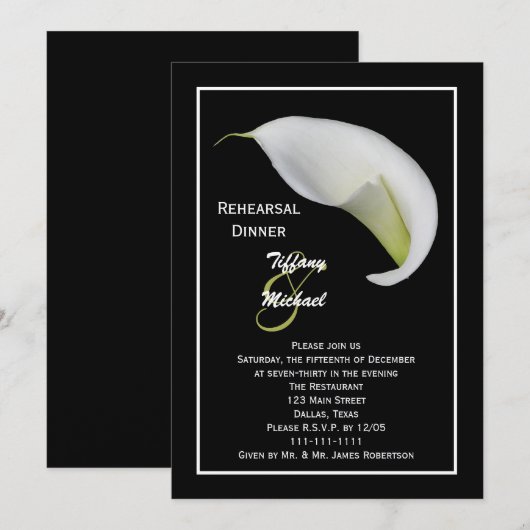 repetitie binnenuitnodiging kaart (Voorkant / Achterkant)