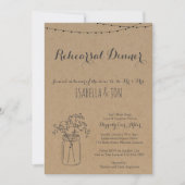 repetitie binnenuitnodiging | Rustic Kraft Paper Kaart (Voorkant)
