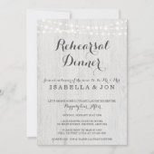 repetitie binnenuitnodiging | Rustic Romantic Kaart (Voorkant)