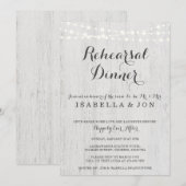repetitie binnenuitnodiging | Rustic Romantic Kaart (Voorkant / Achterkant)