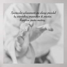 Repetitie creëer meesterschap.