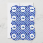 Repetitie Diner Boerderij Navy Indigo Kraft Rustic Kaart (Achterkant)