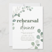 Repetitie Diner Bruiloft Uitnodiging (Voorkant)