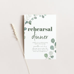 Repetitie Diner Bruiloft Uitnodiging