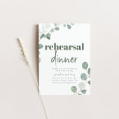 Repetitie Diner Bruiloft Uitnodiging