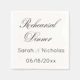 Repetitie Diner cocktailservetten gepersonaliseerd Servet