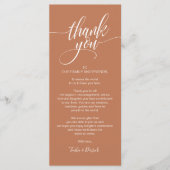 Repetitie Diner Dank u Plaats Kaart (Voorkant)