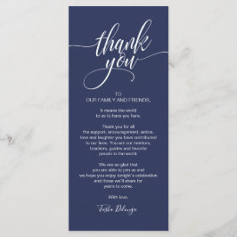 Repetitie Diner Dank u Plaats Kaart