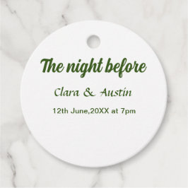 Repetitie diner de avond ervoor eenvoudig minimaal bedankjes labels