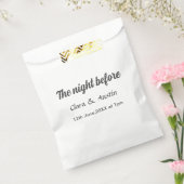 Repetitie diner de avond ervoor eenvoudig minimaal bedankzakje (Gezegeld)