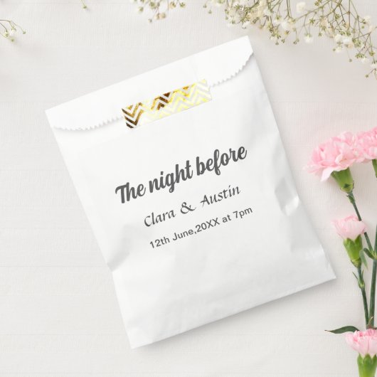 Repetitie diner de avond ervoor eenvoudig minimaal bedankzakje (Gezegeld)