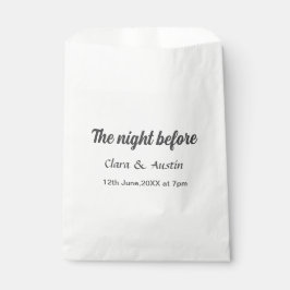 Repetitie diner de avond ervoor eenvoudig minimaal bedankzakje