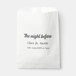 Repetitie diner de avond ervoor eenvoudig minimaal bedankzakje