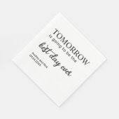 Repetitie diner de avond voor bruiloft servetten (Hoek)