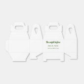 Repetitie diner de avond voor de bruiloft eenvoudi bedankdoosjes (Uitgevouwen)