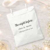 Repetitie diner de avond voor de bruiloft eenvoudi bedankzakje (Geknipt)