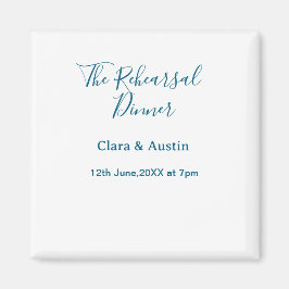 Repetitie diner de avond voor de bruiloft eenvoudi magneet