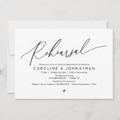 Repetitie diner, de avond voor de bruiloft kaart (Voorkant)