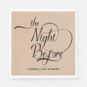 Repetitie diner de avond voor de bruiloft servet (Voorkant)