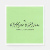 Repetitie diner de avond voor de bruiloft servet (Voorkant)