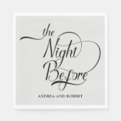 Repetitie diner de avond voor de bruiloft servet (Voorkant)