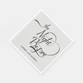 Repetitie diner de avond voor de bruiloft servet (Hoek)