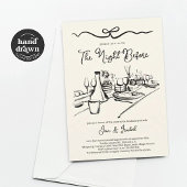 Repetitie diner, de avond voor de uitnodiging