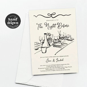 Repetitie diner, de avond voor de uitnodiging