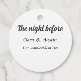 Repetitie diner de avond voor eenvoudig minimaal bedankjes labels