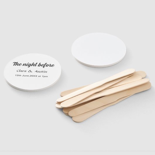 Repetitie diner de avond voor eenvoudige minimale  handwaaier (Niet-gemonteerd)