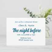 Repetitie diner de avond voor eenvoudige minimale  kaart (Staand voorkant)