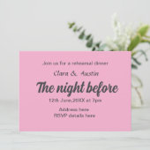 Repetitie diner de avond voor eenvoudige minimale  kaart (Staand voorkant)