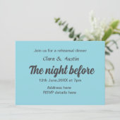 Repetitie diner de avond voor eenvoudige minimale kaart (Staand voorkant)