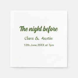 Repetitie diner de avond voor eenvoudige minimale  servet