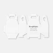 Repetitie diner de avond voor het huwelijk eenvoud bedankdoosjes (Uitgevouwen)