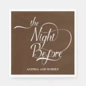 Repetitie diner de avond voor papieren servet (Voorkant)