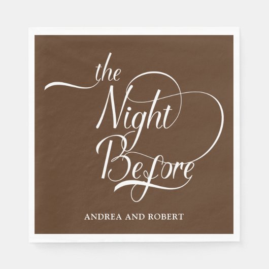 Repetitie diner de avond voor papieren servet (Voorkant)