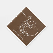 Repetitie diner de avond voor papieren servet (Hoek)