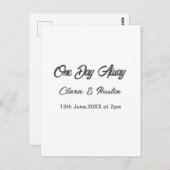 Repetitie diner één dag voor de bruiloft briefkaart (Voorkant / Achterkant)