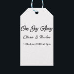Repetitie diner één dag voor de bruiloft cadeaulabel<br><div class="desc">ontwerp</div>